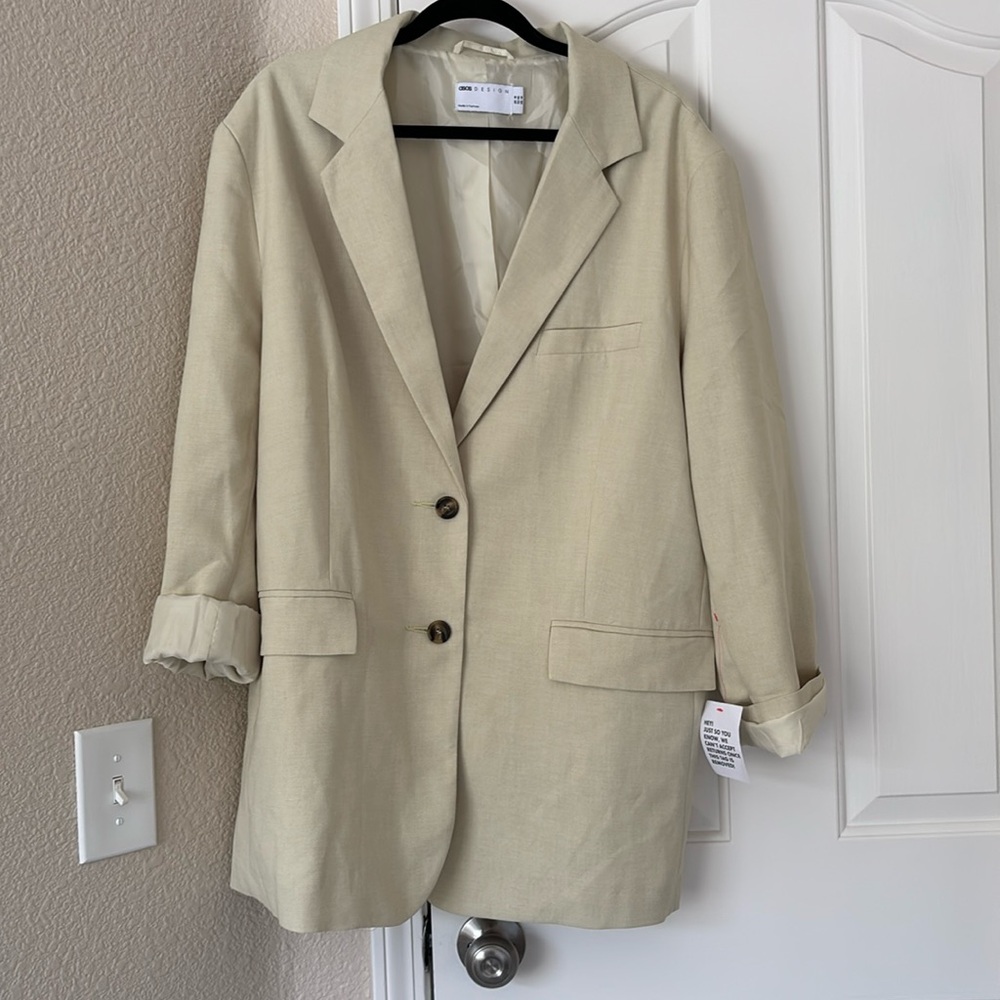 ASOS design slouchy oversized men’s blazer - size 14